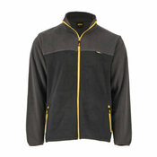 Veste polaire CAZE noire/grise en polyester, col cheminée, 2 poches zippées, taille S - Site - Brico Dépôt