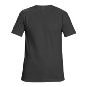 T-shirt unisexe noir taille XL 100% coton manches courtes - Brico Dépôt