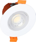 Lot de 5 spots à encastrer blanc, intensité variable, 3 températures couleur - Brico Dépôt