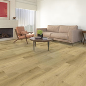 Sol PVC clipsable effet bois brut beige 4 mm 1220X305mm KIMAFON - Brico Dépôt