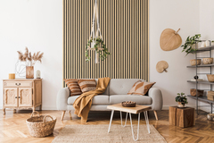 Lambris PVC grand format aspect bois tasseaux mat - 260 CM X 35 CM ÉP. 5 MM - Grosfillex - Brico Dépôt