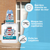 Kit d’injection 6 doseurs + 6 injection pour étanchéité murale usage intérieur et extérieur - Rubson - Brico Dépôt
