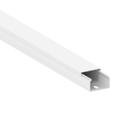 Moulure blanche goulotte L. 2 m x P. 25 x4 H. 40 mm - GGK - Brico Dépôt