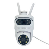 Caméra motorisé 360 HOMECAM DUAL blanche 2K double objectif IP44 15x16 cm - Avidsen - Brico Dépôt