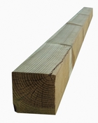 Poteau en bois 240 cm 7x7 cm aspect naturel pour clôture - Brico Dépôt