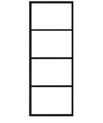 Porte coulissante loft noir mat 83 cm OPTIMUM - Brico Dépôt