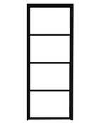 Bloc porte intérieure loft noir 83 cm gauche OPTIMUM - Brico Dépôt