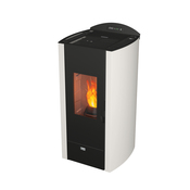Poêle à pellet ETIC6 en acier 6,6 kW surface 70 m² avec télécommande - Brico Dépôt