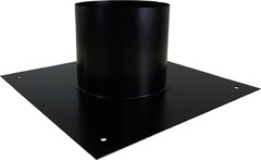 Plaque de finition WESTAFRANCE 20X20 cm tubage D. 150 mm noir brillant - Westaflex - Brico Dépôt