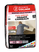 Mortier colle flexible spécial grands carreaux sols et murs - 25 kg - Mapei - Brico Dépôt