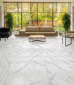 Carrelage sol intérieur grès cérame émaillé gris 30,5 x 61,3 cm ép. 7,4 mm STATUARIO - Brico Dépôt