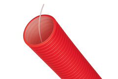 Gaine TPC annelée D. 63 - 25 ML rouge - Brico Dépôt