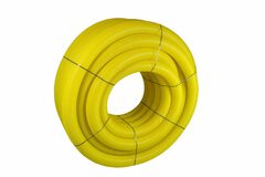 Drain annelé pvc D.10 cm longueur 25 m jaune perforé et manchonné - Brico Dépôt