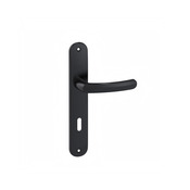 Ensemble de poignée de porte BUDGET EA195 ONYX TS noir entraxe 195 mm - Brico Dépôt