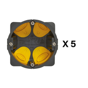 Lot de 5 boîtes d'encastrement BATIBOX ENERGY P.40 mm, Diam. 67 mm - Legrand - Brico Dépôt