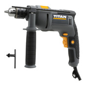 Perceuse à percussion filaire 600W, 230V mandrin 13 mm - Titan - Brico Dépôt