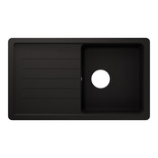 Evier quartz, rectangulaire 1 bac noir encastré ALLAIRE - 86x50x28,2 cm - Cooke and Lewis - Brico Dépôt
