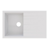 Evier résine, rectangulaire 1 bac blanc ISING - 80x50x21 cm - Cooke and Lewis - Brico Dépôt