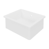 Evier céramique 1 bac encastré,  blanc BELGARDE - 56,5x46x20 cm - Cooke and Lewis - Brico Dépôt