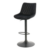 Lot de 2 tabourets noirs réglables en hauteur ALBAROSSA - H.108 x L.44 x P.52,5 cm - Brico Dépôt