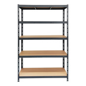 Étagère bois métal gris 200kg - H.180 x L.120 x P.40 cm - Brico Dépôt