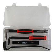 Kit de décoffrage, leviers 30 et 90 cm acier forgé - noir et rouge - Forge steel - Brico Dépôt