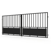 Portail métal battant noir CASTEL - 120 x 300 cm - Brico Dépôt