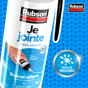 Joint silicone - Transparent - 100 ml - Rubson - Brico Dépôt