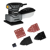 Ponceuse vibrante 200 W, poignée antidérapante - L.25 x l.11,5 x H.15 cm - Titan - Brico Dépôt