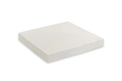 Chapeau de pilier décoratif 50 x 50 cm en béton blanc, forme pointe diamant, H. 10 cm - Brico Dépôt