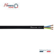 Câble électrique flexible H05VVF 3G1,5mm² noir - 25 m - Nexans - Brico Dépôt