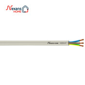 Câble électrique flexible H03VVF 3G0,75 mm² blanc - 25 m - Nexans - Brico Dépôt