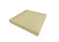 Chapeau béton ton sable plat à pans coupés, ou en pointe de diamant - Brico Dépôt