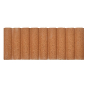 Bordure rondin ALKERN ocre 20 x 50 x 6 cm béton teinté pour jardin - Brico Dépôt