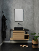 Lot de 2 panneaux décoratifs gris OASIS - l.60 x H.260 cm - Dumaplast - Brico Dépôt