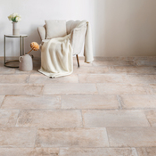 Carrelage sol intérieur grès cérame émaillé MONOLITHE blanc effet béton 30,8x61,5 cm - Brico Dépôt