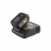 Pack batterie 18 V lithium-ion 5 ah avec chargeur rapide noir - Titan - Brico Dépôt