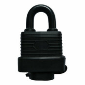 Cadenas à clé acier avec anse laminé 40 mm noir - Brico Dépôt