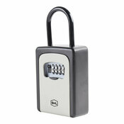 Coffre-fort à clés aluminium gris noir 12 x 9 x 4 cm verrouillage 4 chiffres - Brico Dépôt