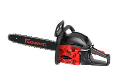 Tronçonneuse thermique 53 cm³ guide 52 cm lubrification automatique chaîne POWER G - Brico Dépôt