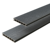 Lame composite gris brossé réversible NEVA 220 x 14,5 x 2,1 cm - Marque BLOOMA - Brico Dépôt