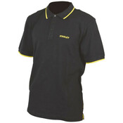 Polo de travail noir liseré jaune manches courtes 100% coton TEXAS taille L - Stanley - Brico Dépôt