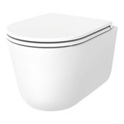 Cuvette WC suspendue céramique carénée sans rebord et vortex NF LORIA 35x36x50,5 cm - Cooke and Lewis - Brico Dépôt