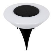 Lot de 4 spots solaires LED à piquer blanc 3000 K IP44 - Brico Dépôt