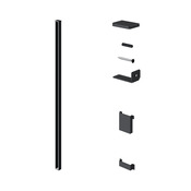 Poteau de départ ou de fin aluminium gris foncé NEVA H. 95 cm - Marque BLOOMA - Brico Dépôt