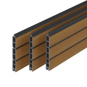 Lot de 3 lames clairevoie composite marron NEVA 179,1 x 15,7 x 2,15 cm - Marque BLOOMA - Brico Dépôt