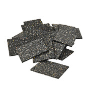 Patin en caoutchouc noir 10 x 7,5 cm pour protection lambourdes de terrasse - Brico Dépôt