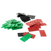 Kit de fixation terrasse 60 cales plastique durable rouge vert noir 2 / 3 / 5 mm - Brico Dépôt