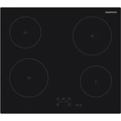 Plaque vitrocéramique 4 foyers encastrable noire 6000 W 60 cm - Brico Dépôt