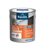 Peinture bois extérieur blanc satin 2,5 L - Ripolin - Brico Dépôt